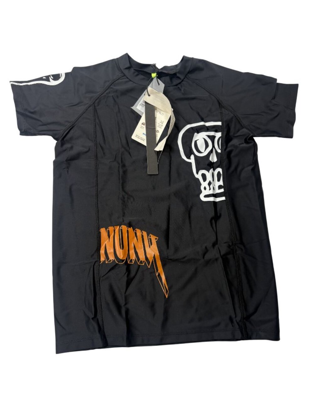 Nununu Kooky Skull Rashguard in Black